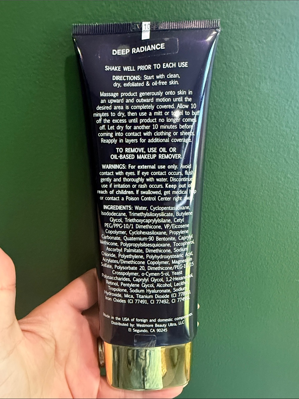 Westmore Beauty Lasting Effects Body Coverage Perfector - Black & Gold - Picture 3 of 4